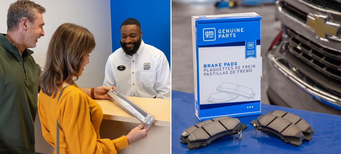 customer and salesperson with aldeco parts Bomnin Buick GMC Nanuet in Nanuet NY